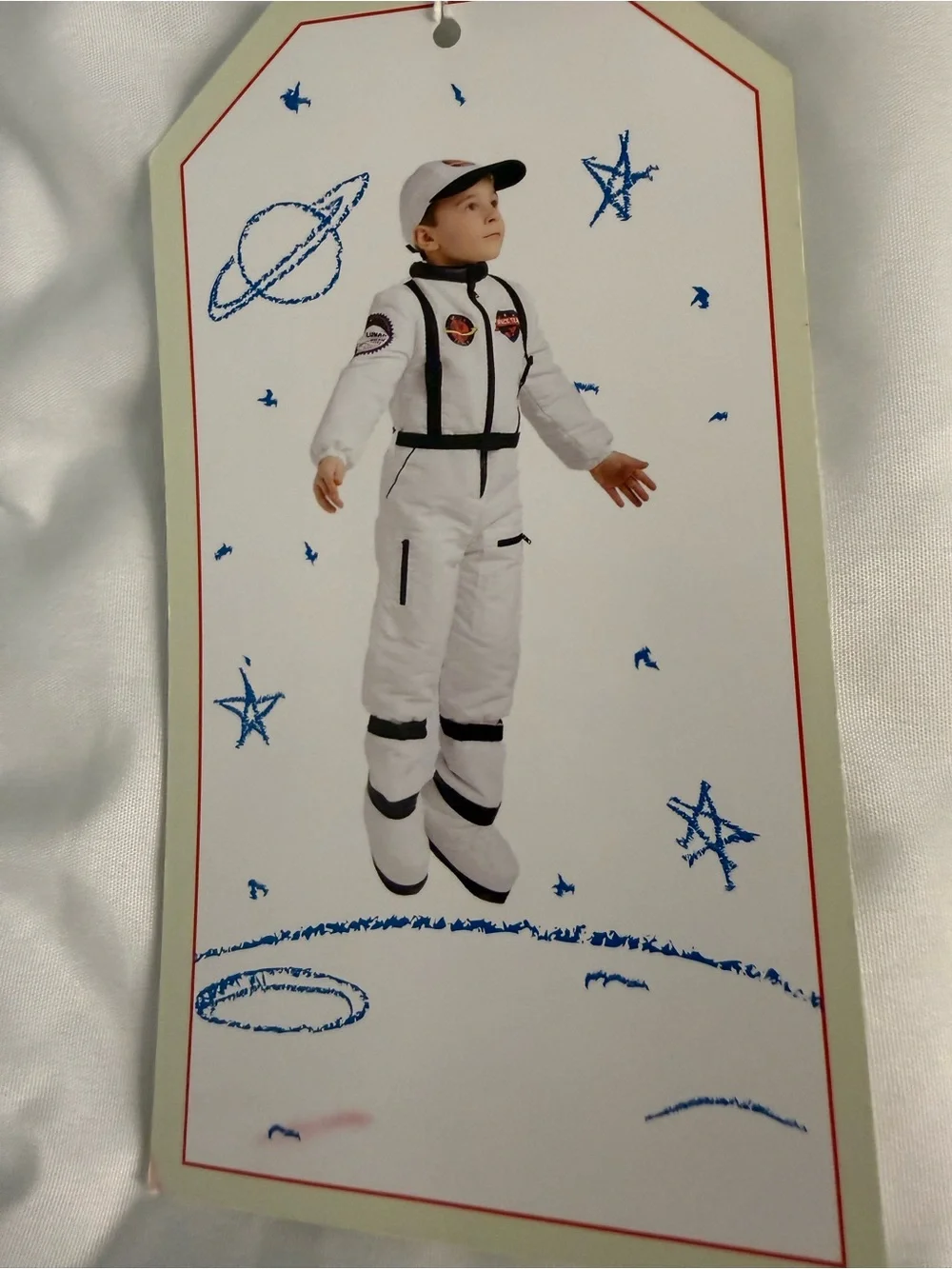Space Team Kids White Astronaut Jumpsuit